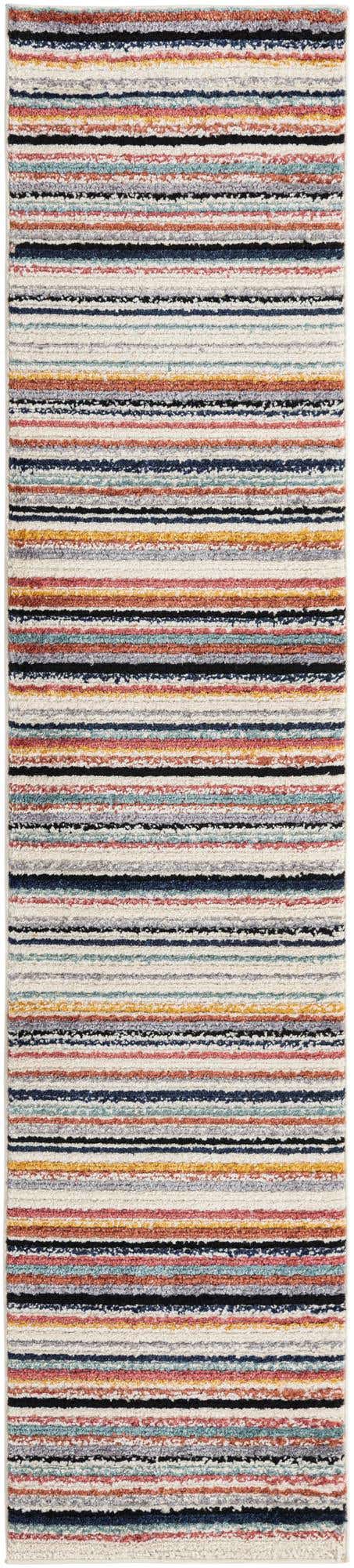 Ivory 2' 7 x 12' Tagine Runner Area Rug Durable 100% Polyester Modern Unique Easy Clean Carpet for Indoor Home Decor for Sale at Rug Engine