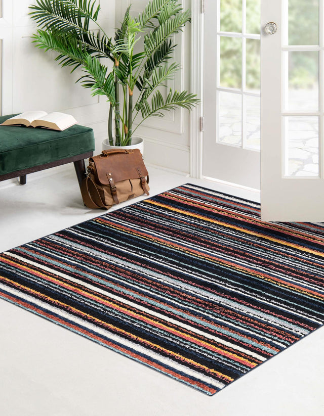 Multicolor 5' 3 x 5' 3 Tagine Square Area Rug Durable 100% Polyester Modern Unique Easy Clean Carpet for Indoor Home Decor for Sale at Rug Engine