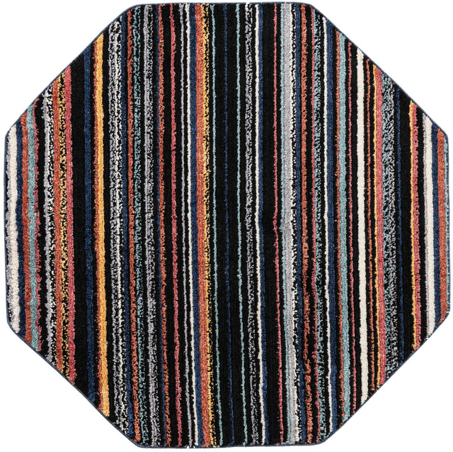 Multicolor 5' 3 x 5' 3 Tagine Octagon Area Rug Durable 100% Polyester Modern Unique Easy Clean Carpet for Indoor Home Decor for Sale at Rug Engine
