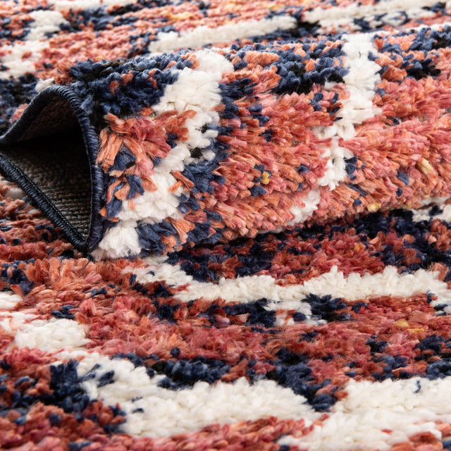 Rust Orange 2' x 7' 10 Tagine Runner Area Rug Durable 100% Polyester Modern Unique Easy Clean Carpet for Indoor Home Decor for Sale at Rug Engine