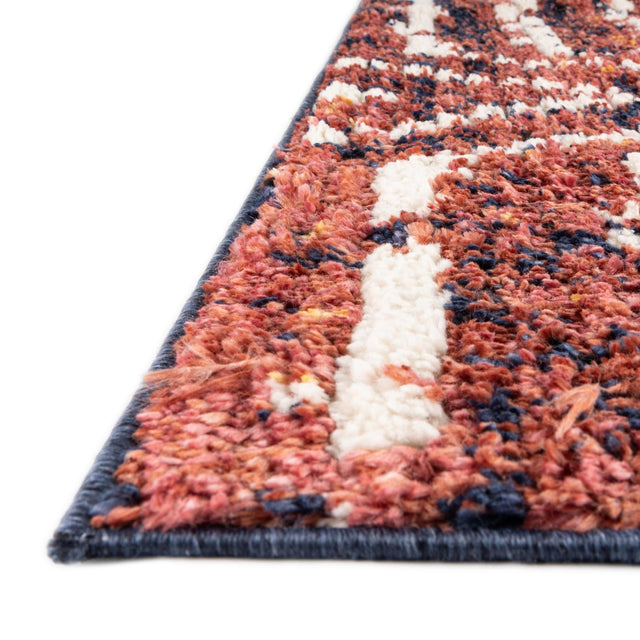 Rust Orange 2' x 7' 10 Tagine Runner Area Rug Durable 100% Polyester Modern Unique Easy Clean Carpet for Indoor Home Decor for Sale at Rug Engine
