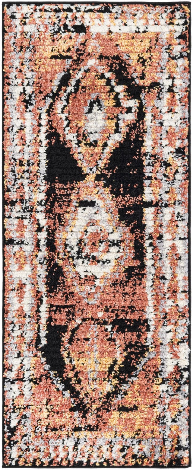 Terracotta 2' x 5' Tagine Runner Area Rug Durable 100% Polyester Modern Unique Easy Clean Carpet for Indoor Home Decor for Sale at Rug Engine