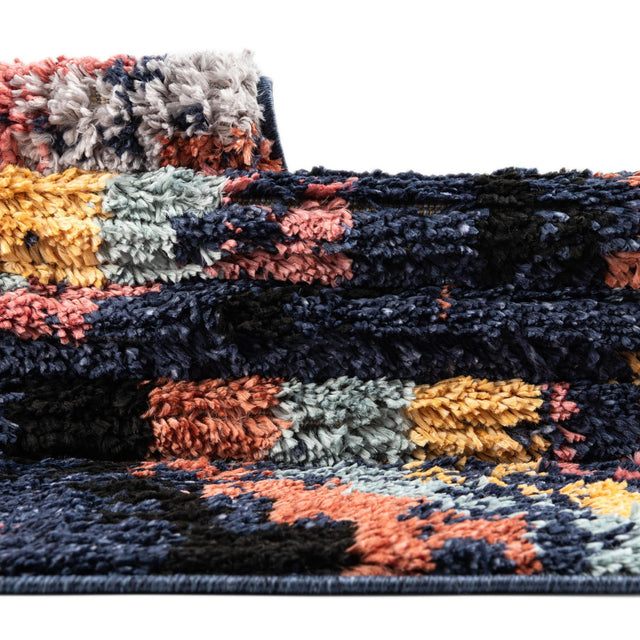 Blue 7' 10 x 7' 10 Tagine Octagon Area Rug Durable 100% Polyester Modern Unique Easy Clean Carpet for Indoor Home Decor for Sale at Rug Engine