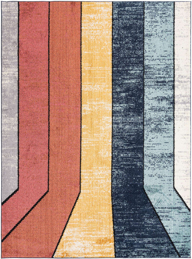 Multicolor 9' 10 x 13' Tagine Rectangle Area Rug Durable 100% Polyester Modern Unique Easy Clean Carpet for Indoor Home Decor for Sale at Rug Engine