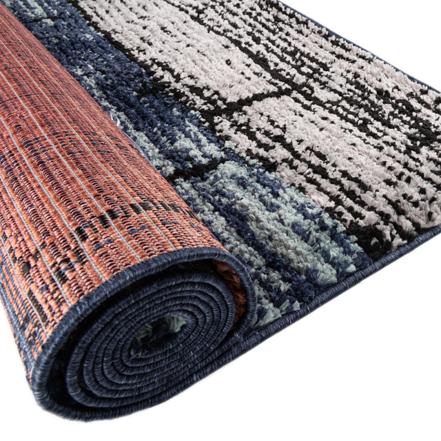 Multicolor 2' x 10' Tagine Runner Area Rug Durable 100% Polyester Modern Unique Easy Clean Carpet for Indoor Home Decor for Sale at Rug Engine