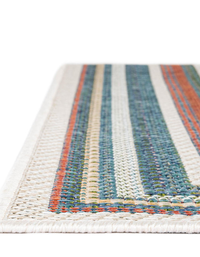 Multicolor 2' x 3' 11 Baja Outdoor Runner Area Rug Weather Resistant for Patio, Deck, Terrace, Balcony, Porch 100% Polypropylene Modern Outside Decor for Sale at Rug Engine