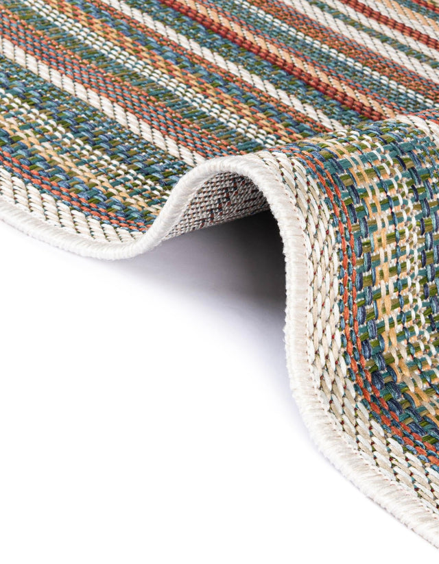 Multicolor 2' x 5' 11 Baja Outdoor Runner Area Rug Weather Resistant for Patio, Deck, Terrace, Balcony, Porch 100% Polypropylene Modern Outside Decor for Sale at Rug Engine