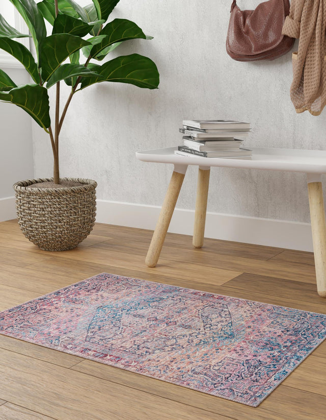Washable Antique Rust Red 7' 10 x 10' Maahru Rectangle Area Rug Easy to Clean Stain Resistant & Durable Polyester Chenille Carpet for Living, Dining, Bedrooms, Kitchen for Sale at Rug Engine
