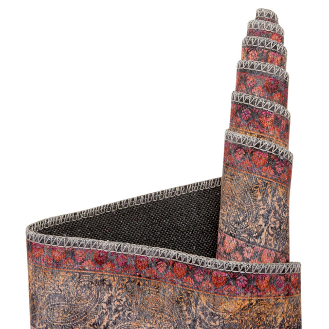 Washable Pink 9' 2 x 12' Mangata Rectangle Area Rug Easy to Clean Stain Resistant & Durable Chenille Traditional Vintage Distressed Carpet for Sale at Rug Engine