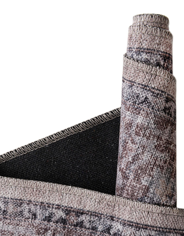 Washable Ivory and Gray 2' x 3' Mangata Washable Rectangle Area Rug Easy to Clean Stain Resistant & Durable Chenille Traditional Vintage Distressed Carpet for Sale at Rug Engine