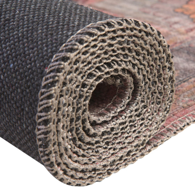 Washable Apricot and pink 5' 3 x 5' 3 Mangata Square Area Rug Easy to Clean Stain Resistant & Durable Chenille Traditional Vintage Distressed Carpet for Sale at Rug Engine