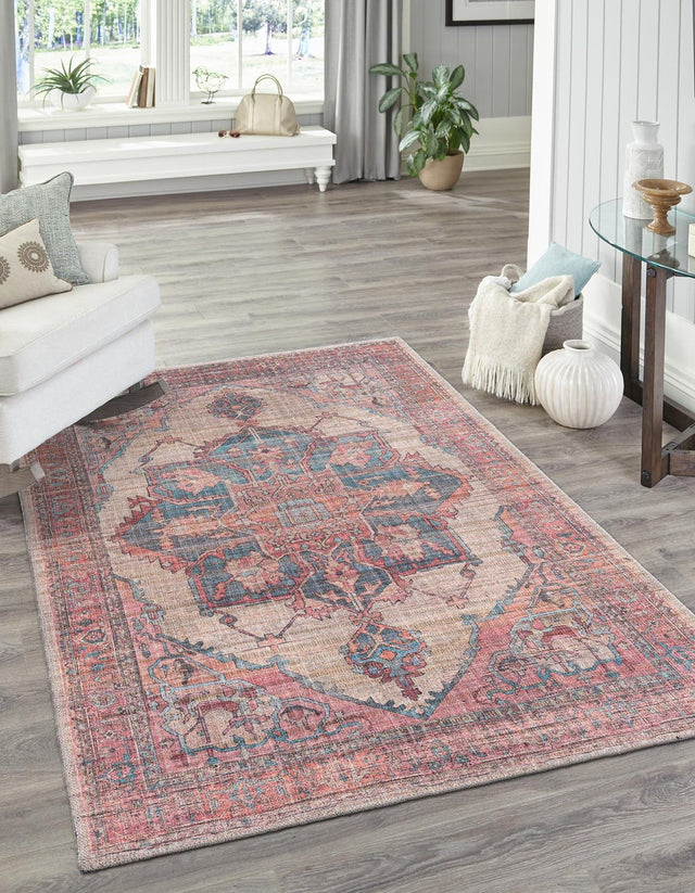 Washable Antique Beige 9' 2 x 12' Nostalgia Rectangle Area Rug Easy to Clean Stain Resistant & Durable Polyester Chenille Vintage Distressed Carpet for Sale at Rug Engine