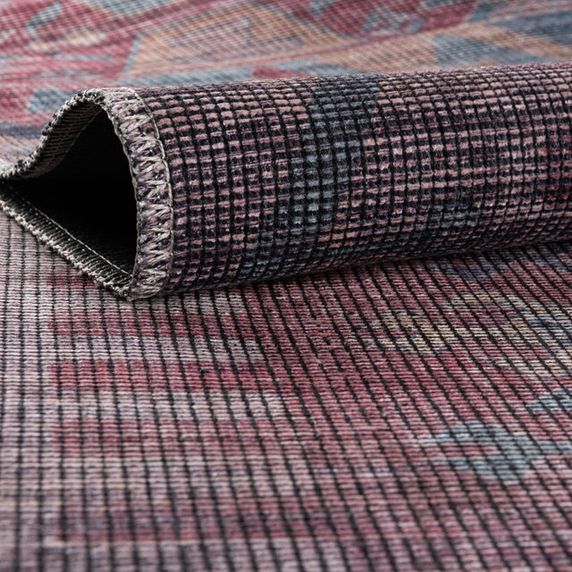 Washable Multicolor 7' 10 x 7' 10 Sisu Octagon Area Rug Easy to Clean Stain Resistant & Durable Polyester Chenille Distressed Vintage Look Carpet for Sale at Rug Engine