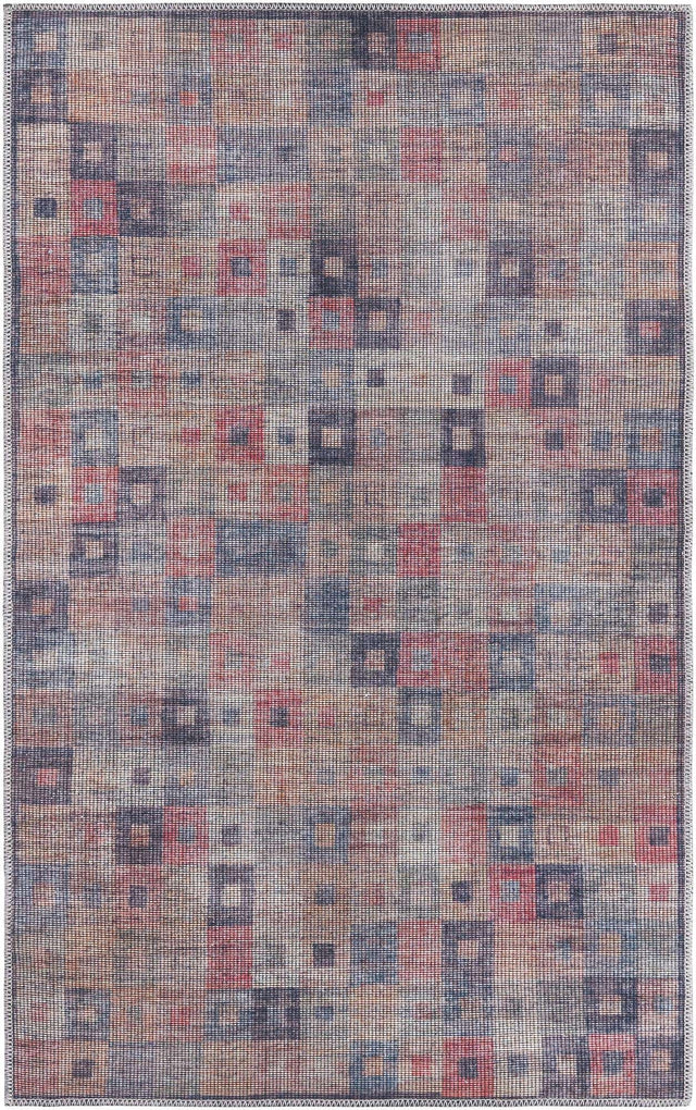 Washable Multicolor 3' 3 x 5' 3 Sisu Rectangle Area Rug Easy to Clean Stain Resistant & Durable Polyester Chenille Distressed Vintage Look Carpet for Sale at Rug Engine