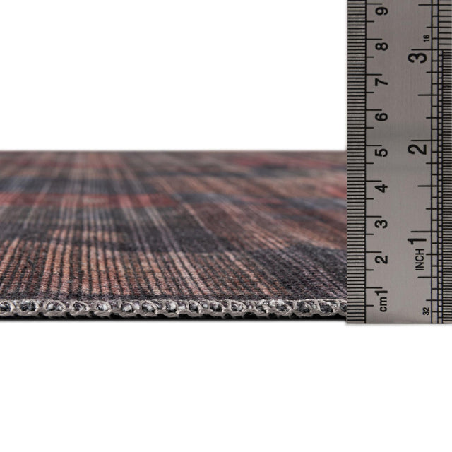 Washable Multicolor 2' x 6' Sisu Runner Area Rug Easy to Clean Stain Resistant & Durable Polyester Chenille Distressed Vintage Look Carpet for Sale at Rug Engine
