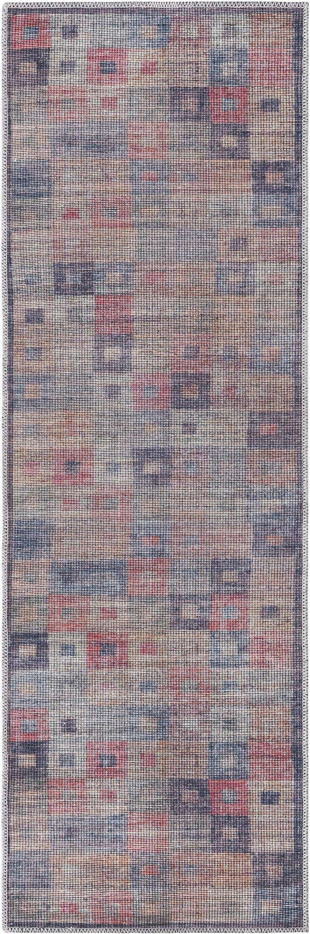 Washable Multicolor 2' x 6' Sisu Runner Area Rug Easy to Clean Stain Resistant & Durable Polyester Chenille Distressed Vintage Look Carpet for Sale at Rug Engine