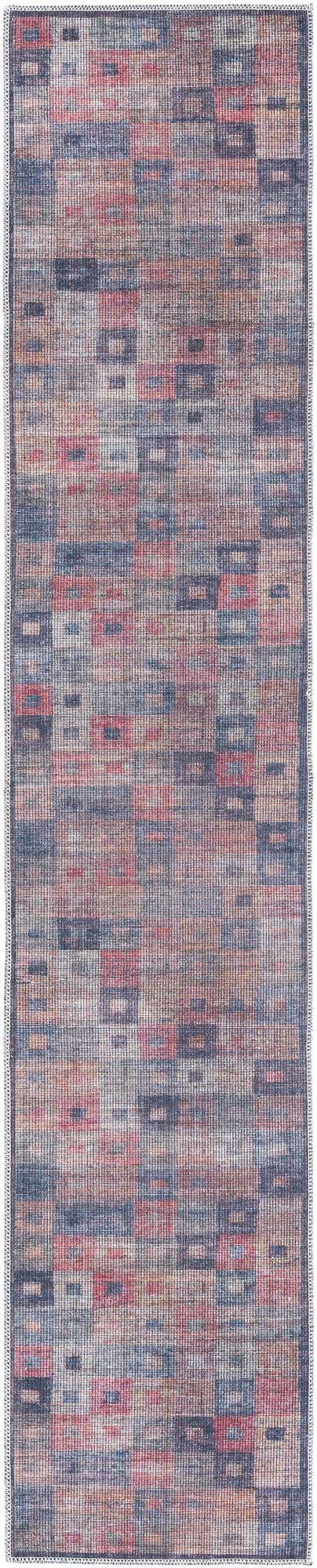 Washable Multicolor 2' x 10' Sisu Runner Area Rug Easy to Clean Stain Resistant & Durable Polyester Chenille Distressed Vintage Look Carpet for Sale at Rug Engine