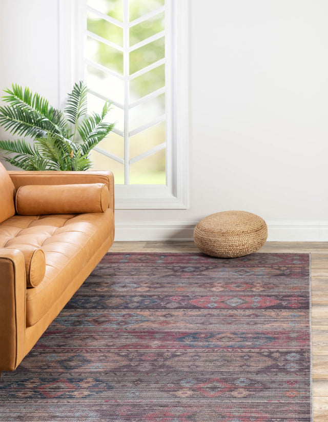 Washable Multicolor 10' 6 x 13' Sisu Rectangle Area Rug Easy to Clean Stain Resistant & Durable Polyester Chenille Distressed Vintage Look Carpet for Sale at Rug Engine