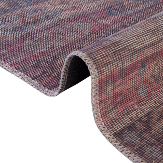Washable Multicolor 2' x 3' Sisu Rectangle Area Rug Easy to Clean Stain Resistant & Durable Polyester Chenille Distressed Vintage Look Carpet for Sale at Rug Engine