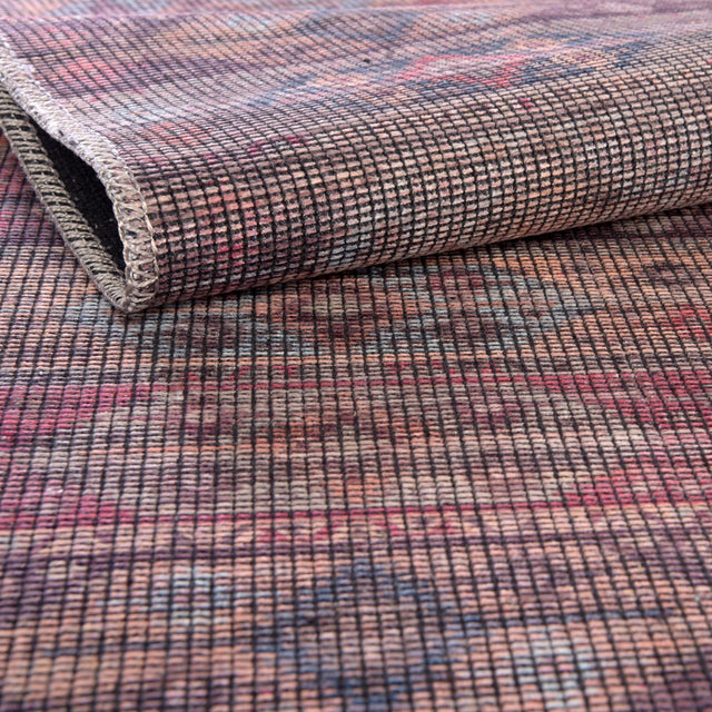 Washable Multicolor 2' x 6' Sisu Runner Area Rug Easy to Clean Stain Resistant & Durable Polyester Chenille Distressed Vintage Look Carpet for Sale at Rug Engine