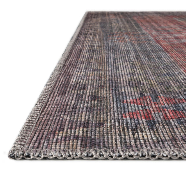 Washable Rust Blue 2' x 6' Sisu Washable Runner Area Rug Easy to Clean Stain Resistant & Durable Polyester Chenille Distressed Vintage Look Carpet for Sale at Rug Engine