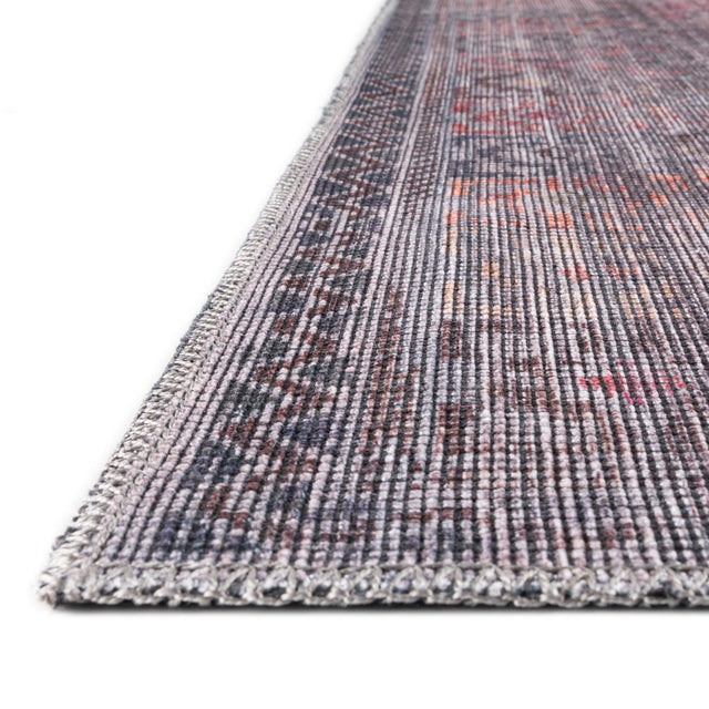 Washable Antique Blue 9' 2 x 12' Sisu Rectangle Area Rug Easy to Clean Stain Resistant & Durable Polyester Chenille Distressed Vintage Look Carpet for Sale at Rug Engine