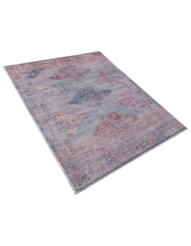 Washable Antique Blue 3' 3 x 5' 3 Sisu Rectangle Area Rug Easy to Clean Stain Resistant & Durable Polyester Chenille Distressed Vintage Look Carpet for Sale at Rug Engine