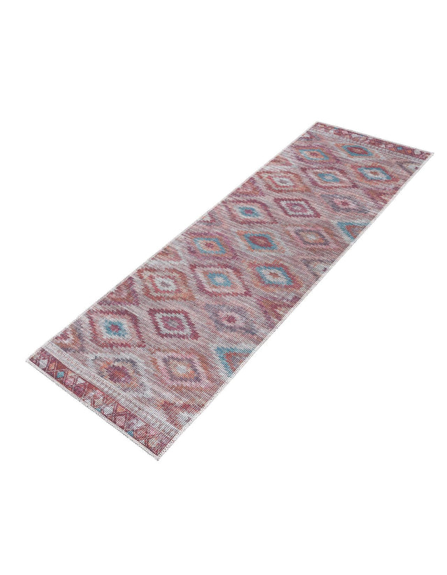 Washable Terracotta 2' x 6' Sisu Runner Area Rug Easy to Clean Stain Resistant & Durable Polyester Chenille Distressed Vintage Look Carpet for Sale at Rug Engine