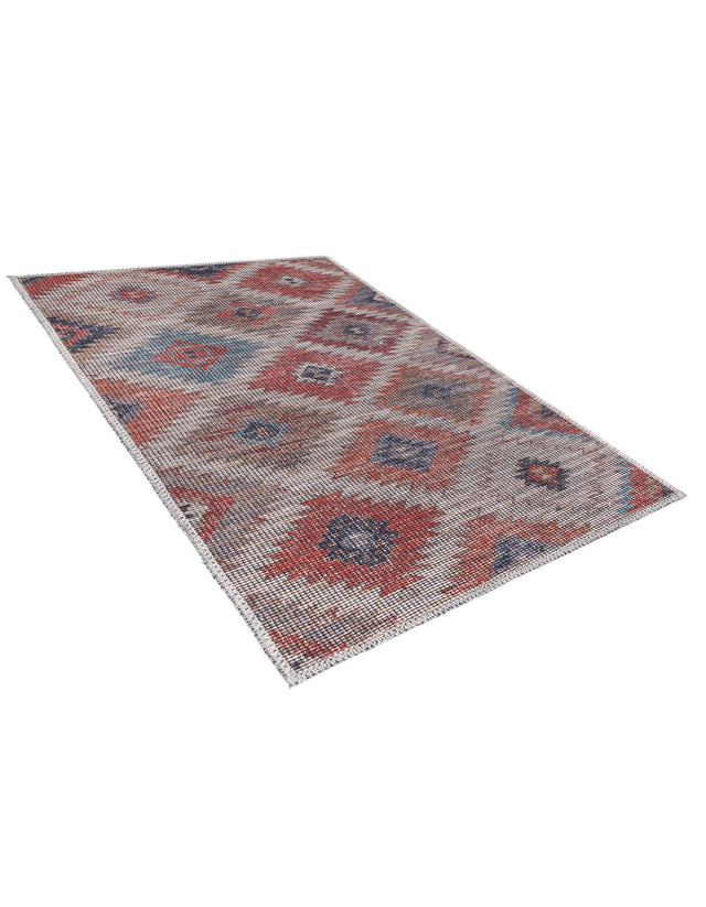 Washable Rust red and Beige 2' x 3' Sisu Rectangle Area Rug Easy to Clean Stain Resistant & Durable Polyester Chenille Distressed Vintage Look Carpet for Sale at Rug Engine