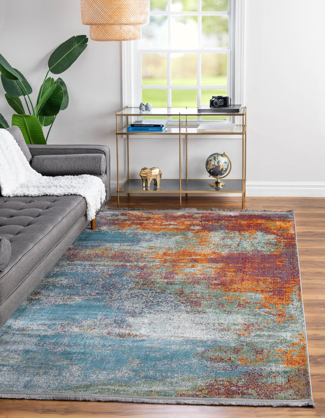 Multicolor 10' x 14' Paragon Rectangle Area Rug 100% Polypropylene Colorful Vivid Boho Style Modern Carpet for Unique Interiors for Sale at Rug Engine