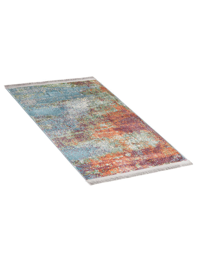 Multicolor 2' 2 x 3' Paragon Rectangle Area Rug 100% Polypropylene Colorful Vivid Boho Style Modern Carpet for Unique Interiors for Sale at Rug Engine