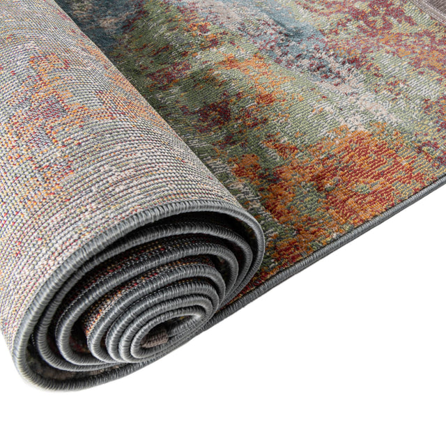 Multicolor 5' 5 x 5' 5 Paragon Round Area Rug 100% Polypropylene Colorful Vivid Boho Style Modern Carpet for Unique Interiors for Sale at Rug Engine