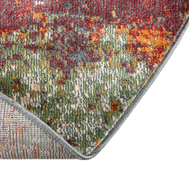 Multicolor 8' 2 x 10' Paragon Oval Area Rug 100% Polypropylene Colorful Vivid Boho Style Modern Carpet for Unique Interiors for Sale at Rug Engine