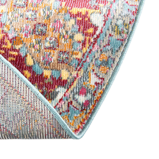 Multicolor 8' 2 x 8' 2 Paragon Round Area Rug 100% Polypropylene Colorful Vivid Boho Style Modern Carpet for Unique Interiors for Sale at Rug Engine