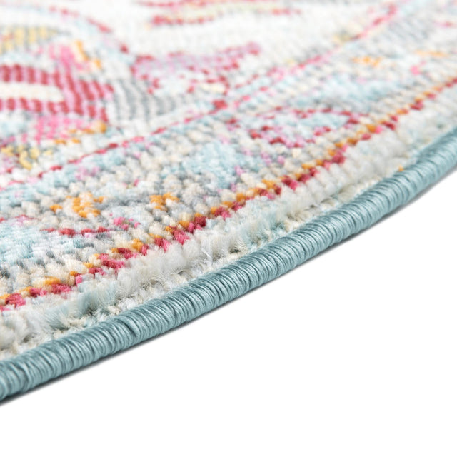 Multicolor 8' 2 x 10' Paragon Oval Area Rug 100% Polypropylene Colorful Vivid Boho Style Modern Carpet for Unique Interiors for Sale at Rug Engine