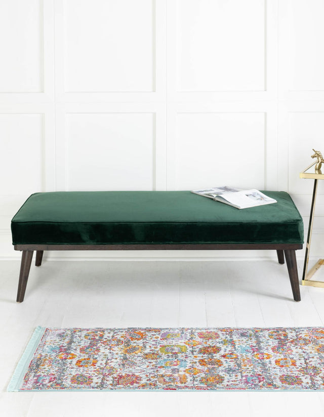 Multicolor 2' 2 x 8' Paragon Runner Area Rug 100% Polypropylene Colorful Vivid Boho Style Modern Carpet for Unique Interiors for Sale at Rug Engine