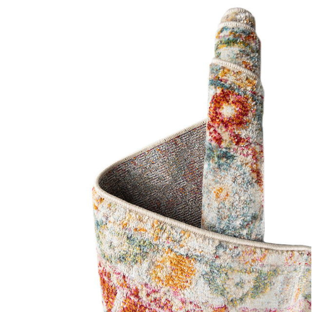 Salmon 2' 7 x 10' Paragon Runner Area Rug 100% Polypropylene Colorful Vivid Boho Style Modern Carpet for Unique Interiors for Sale at Rug Engine