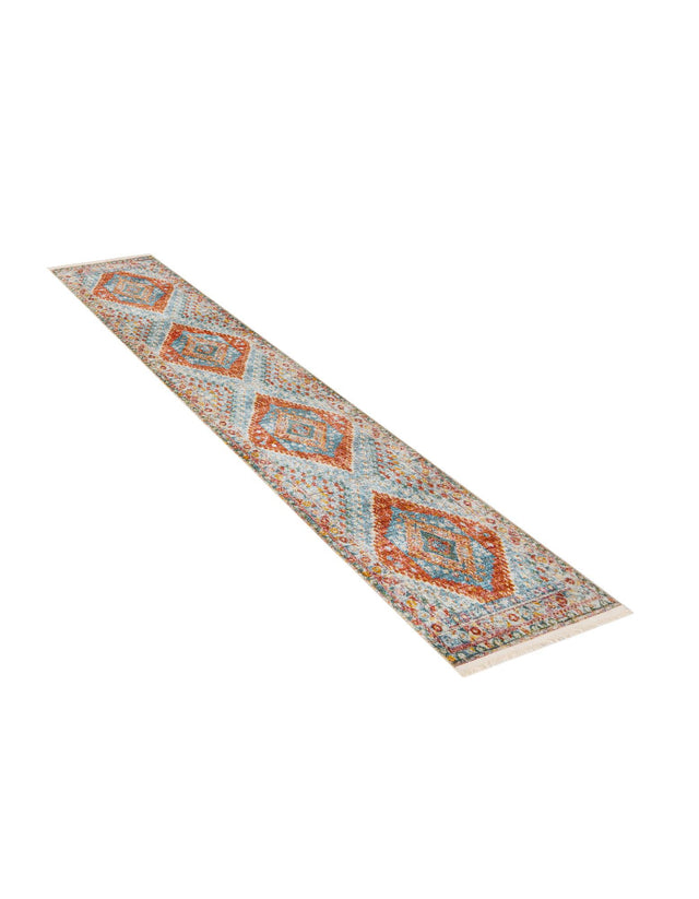 Salmon 2' 7 x 12' Paragon Runner Area Rug 100% Polypropylene Colorful Vivid Boho Style Modern Carpet for Unique Interiors for Sale at Rug Engine