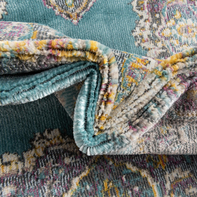 Blue 5' 5 x 5' 5 Paragon Square Area Rug 100% Polypropylene Colorful Vivid Boho Style Modern Carpet for Unique Interiors for Sale at Rug Engine