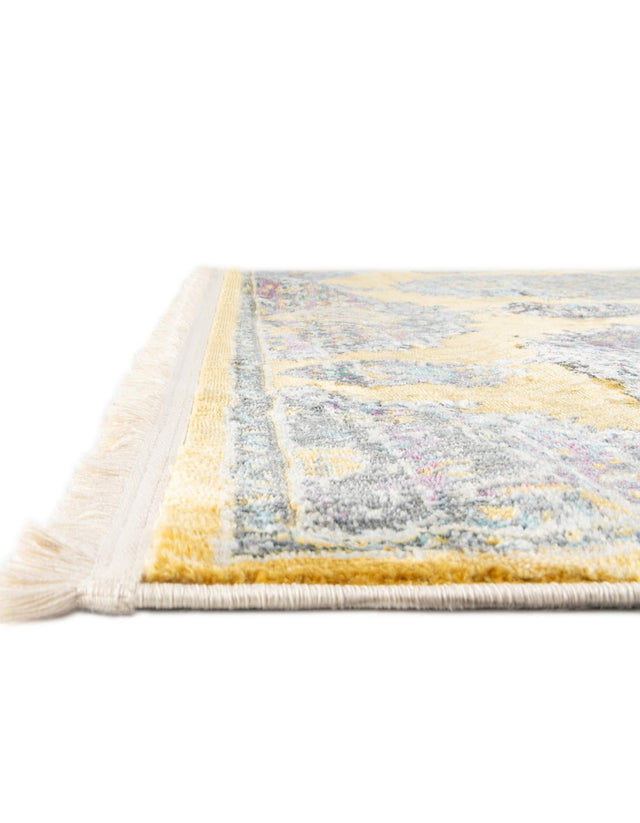 Yellow 9' x 12' Paragon Rectangle Area Rug 100% Polypropylene Colorful Vivid Boho Style Modern Carpet for Unique Interiors for Sale at Rug Engine