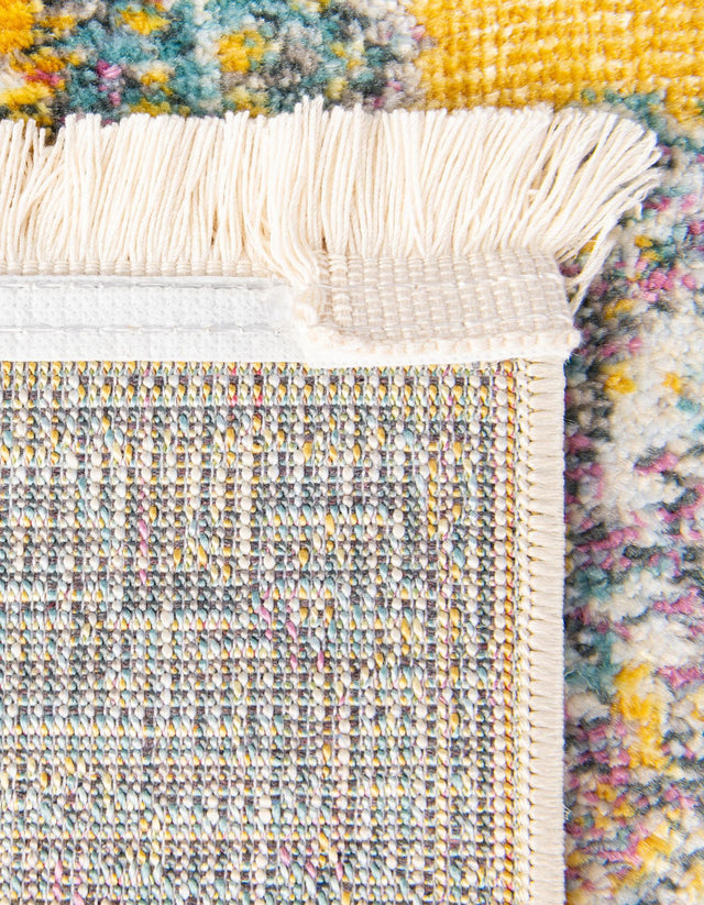 Yellow 8' 2 x 8' 2 Paragon Square Area Rug 100% Polypropylene Colorful Vivid Boho Style Modern Carpet for Unique Interiors for Sale at Rug Engine