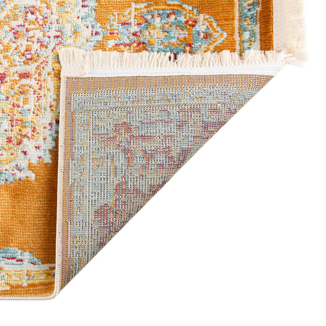 Orange 5' 5 x 8' Paragon Rectangle Area Rug 100% Polypropylene Colorful Vivid Boho Style Modern Carpet for Unique Interiors for Sale at Rug Engine