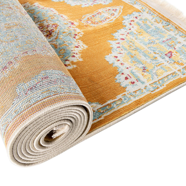 Orange 2' 2 x 8' Paragon Runner Area Rug 100% Polypropylene Colorful Vivid Boho Style Modern Carpet for Unique Interiors for Sale at Rug Engine