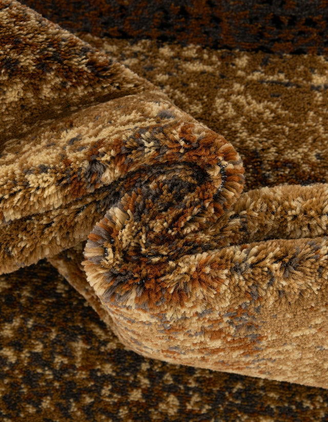 Beige 5' 3 x 8' Barista Oval Area Rug 100% Polypropylene Abstract Modern Geometric Carpet for Living Room Dining Office Dorm Room Decor for Sale at Rug Engine