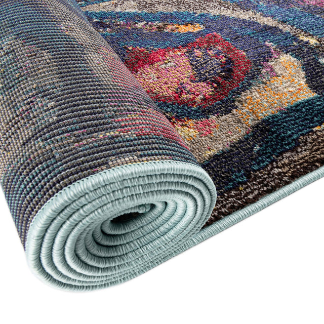 Multicolor 3' 3 x 3' 3 Haerfest Round Area Rug Abstract Super Colorful Modern Vivid Carpet for Unique Interior Design Room Decorating for Sale at Rug Engine