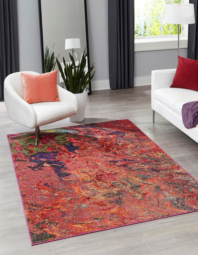 Multicolor 9' x 12' Haerfest Rectangle Area Rug Abstract Super Colorful Modern Vivid Carpet for Unique Interior Design Room Decorating for Sale at Rug Engine