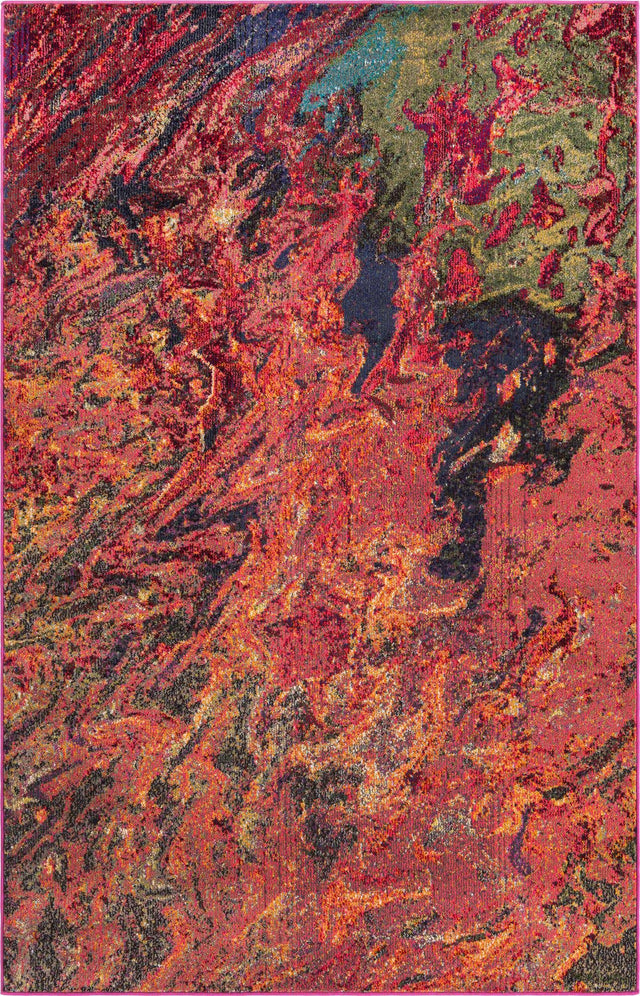 Multicolor 5' 3 x 8' Haerfest Rectangle Area Rug Abstract Super Colorful Modern Vivid Carpet for Unique Interior Design Room Decorating for Sale at Rug Engine