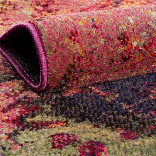 Multicolor 2' x 8' Haerfest Runner Area Rug Abstract Super Colorful Modern Vivid Carpet for Unique Interior Design Room Decorating for Sale at Rug Engine