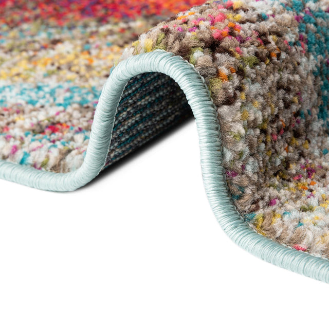 Multicolor 2' x 4' Haerfest Runner Area Rug Abstract Super Colorful Modern Vivid Carpet for Unique Interior Design Room Decorating for Sale at Rug Engine