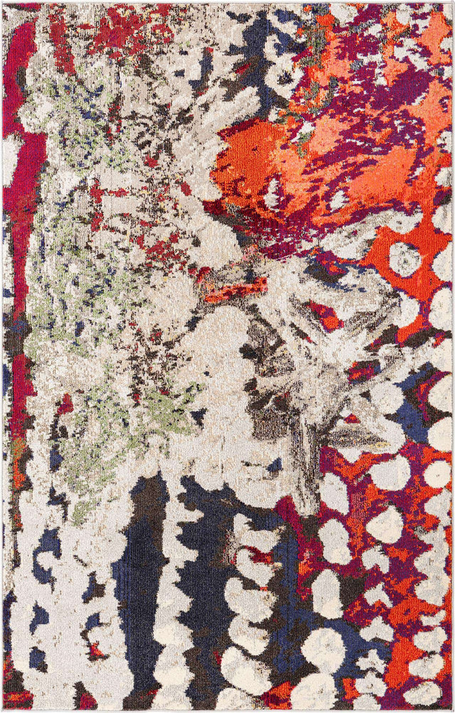 Multicolor 5' 3 x 8' Haerfest Rectangle Area Rug Abstract Super Colorful Modern Vivid Carpet for Unique Interior Design Room Decorating for Sale at Rug Engine